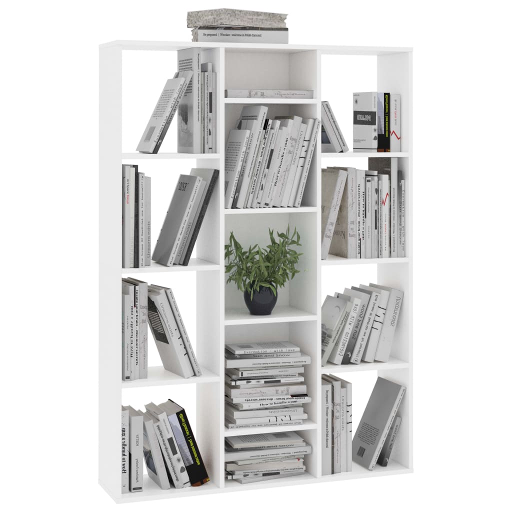 vidaXL Kamerscherm/boekenkast 100x24x140 cm bewerkt hout wit