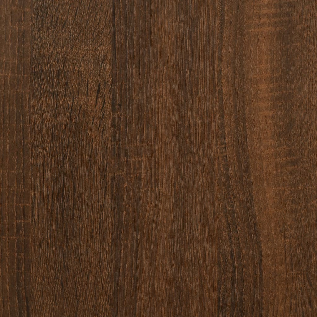 vidaXL Bijzettafel 33x33x34,5 cm bewerkt hout bruineikenkleurig