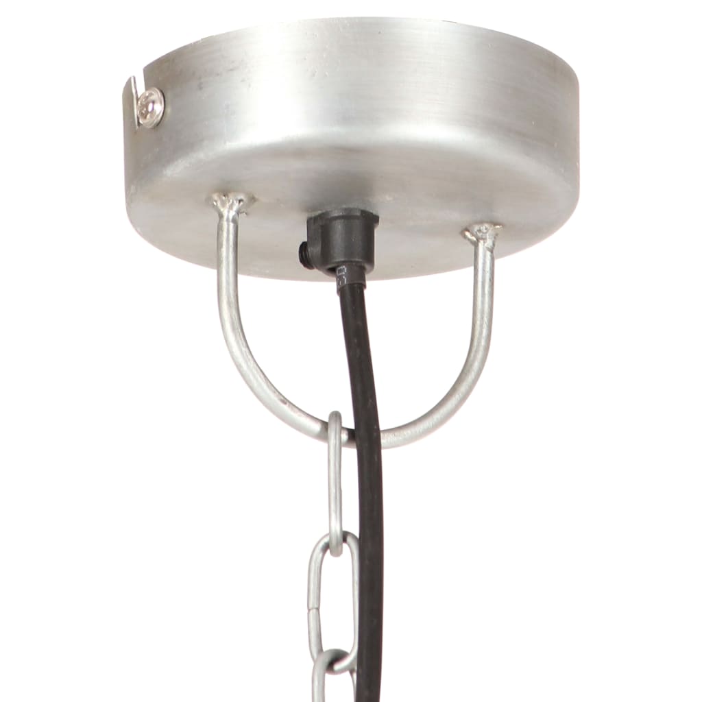 vidaXL Hanglamp rond 25 W E27 48 cm zilverkleurig