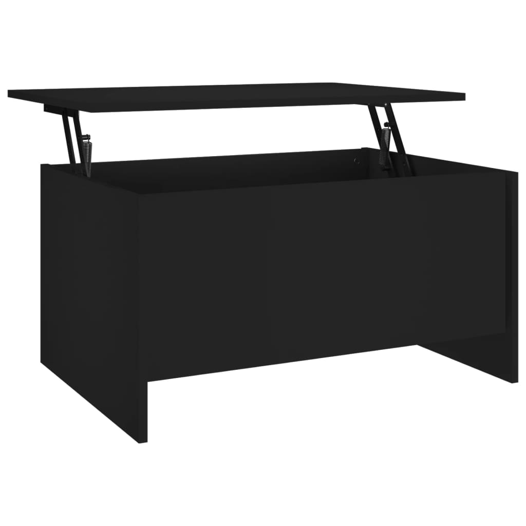 vidaXL Salontafel 80x55,5x41,5 cm bewerkt hout zwart