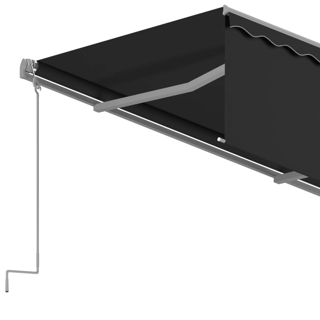 vidaXL Luifel automatisch uittrekbaar met rolgordijn 3x2,5 m antraciet