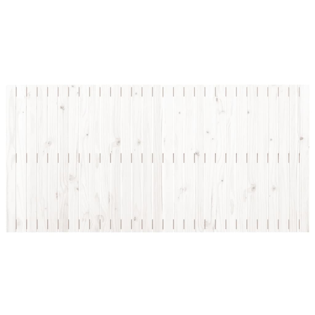 vidaXL Wandhoofdbord 185x3x90 cm massief grenenhout wit