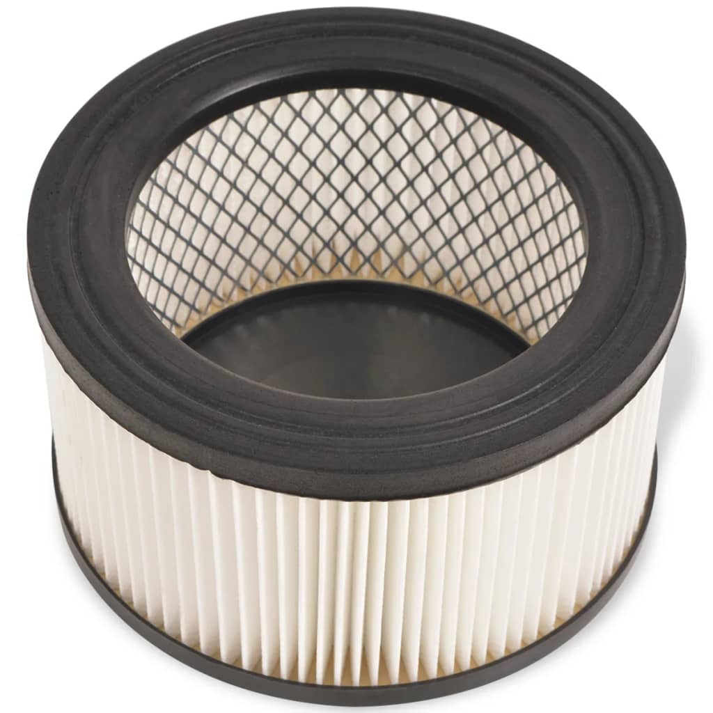 vidaXL HEPA-filters voor asstofzuiger wit en zwart 3 st