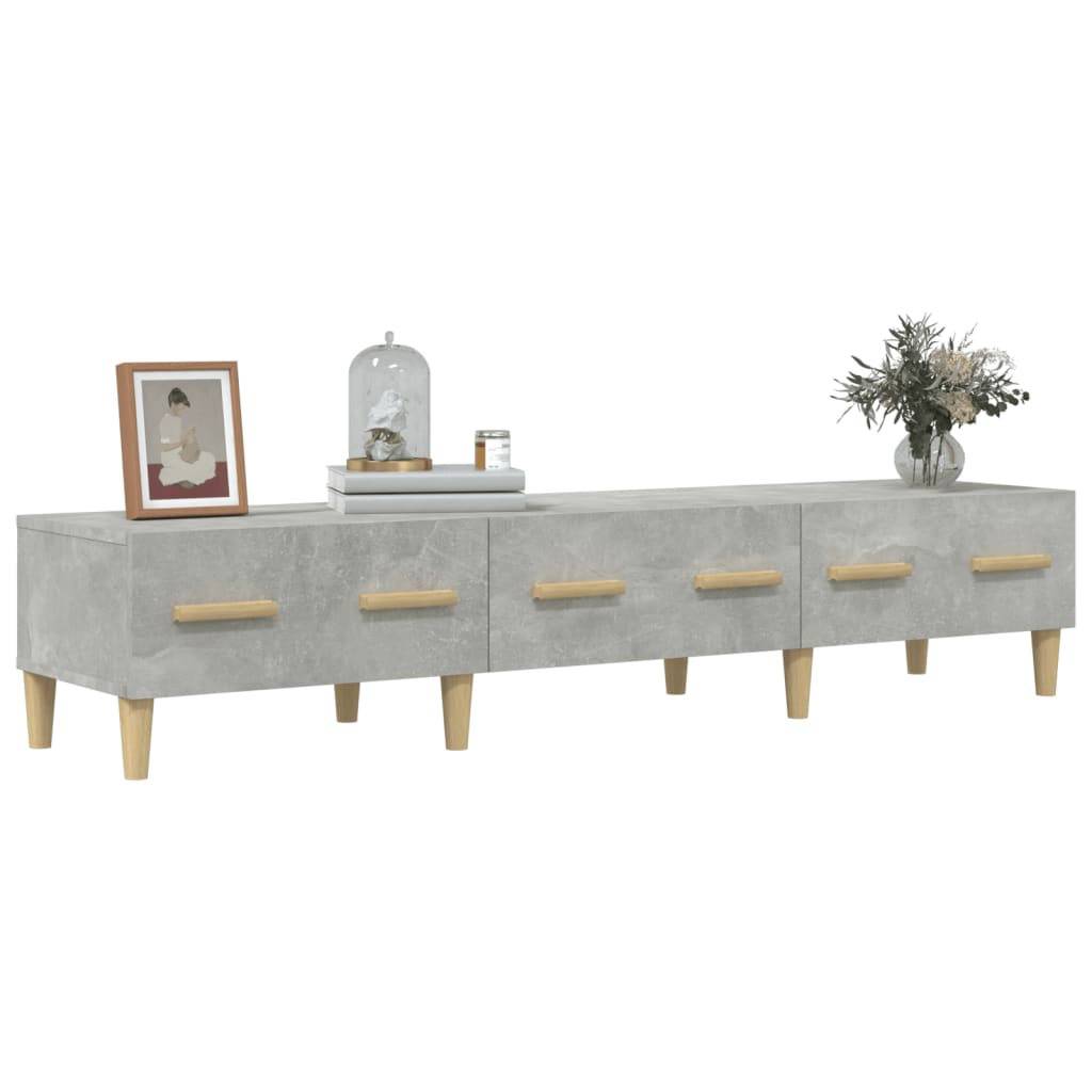 vidaXL Tv-meubel 150x34,5x30 cm bewerkt hout betongrijs