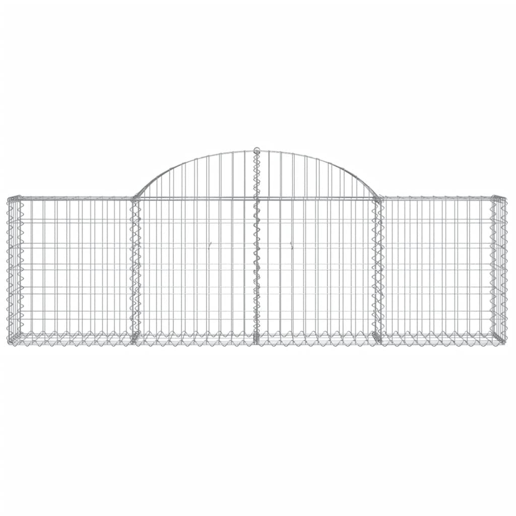 vidaXL Schanskorven 20 st gewelfd 200x30x60/80 cm ijzer