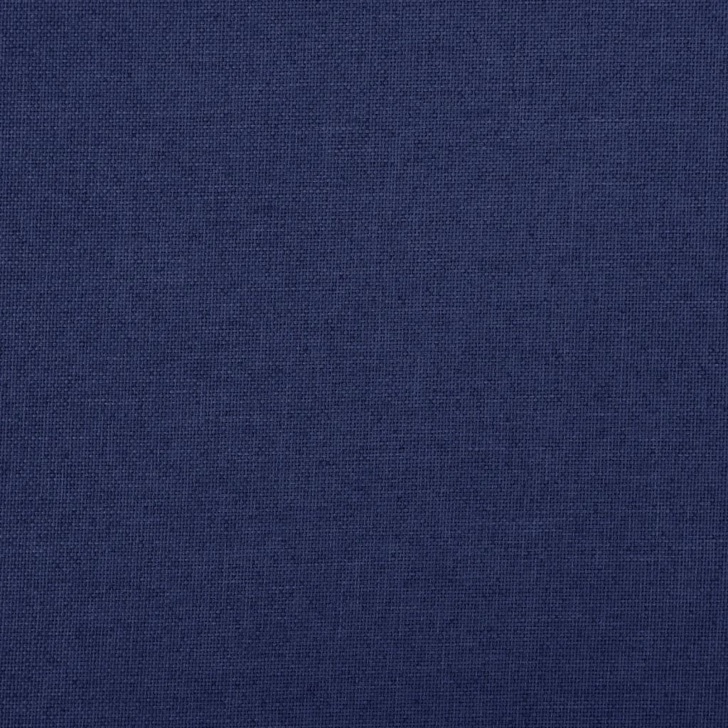vidaXL Opbergbank inklapbaar 76x38x38 cm kunstlinnen blauw