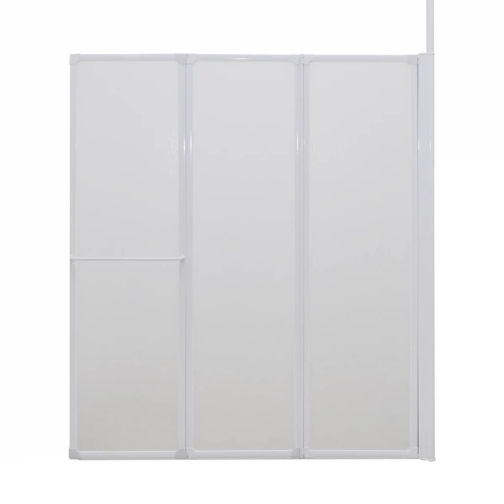vidaXL Douche-/badwand L-vormig 4 panelen 120x70x137 cm