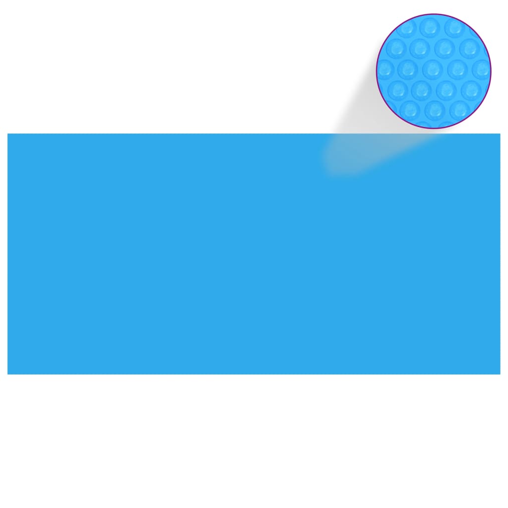 Zwembadzeil rechthoekig 450 x 220 cm PE blauw