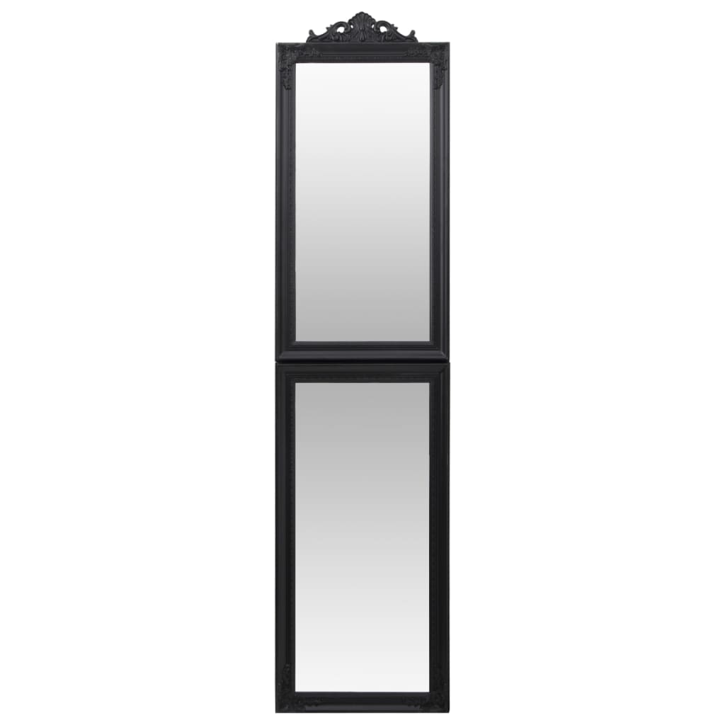 vidaXL Spiegel vrijstaand 45x180 cm zwart