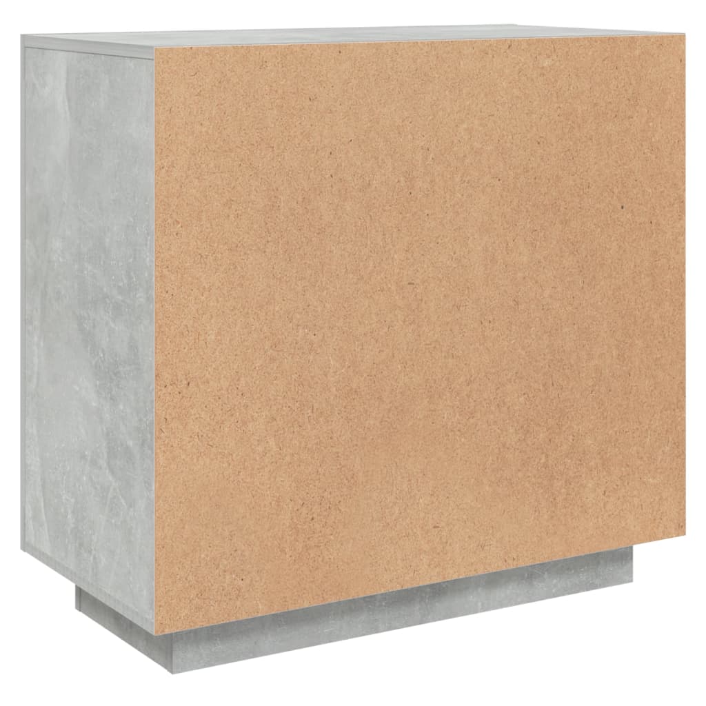 vidaXL Dressoir 80x40x75 cm bewerkt hout betongrijs
