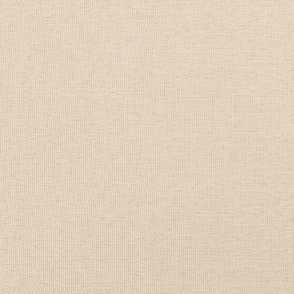 vidaXL Boxspring met matras stof crèmekleurig 140x200 cm