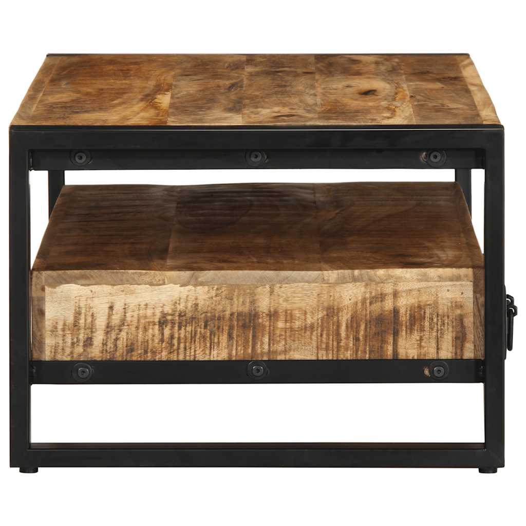 Salontafel 65x32 cm massief ruw mangohout kopen
