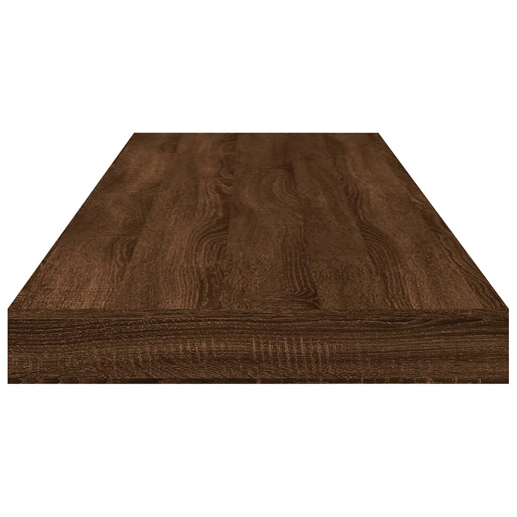 vidaXL Wandschappen 4 st 80x10x1,5 cm bewerkt hout bruineikenkleurig