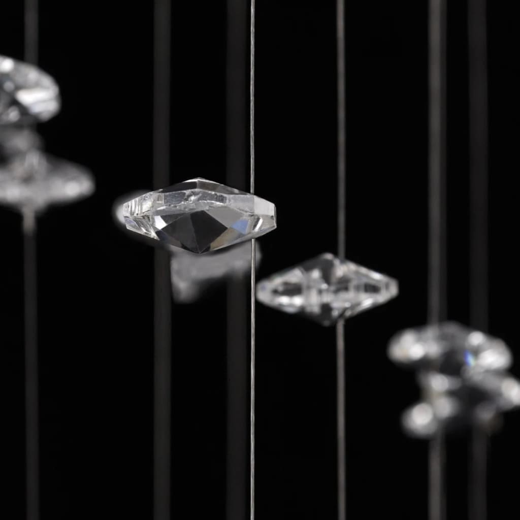 vidaXL Plafondlamp met glinsterende glas kristallen kralen 8xG9 29 cm