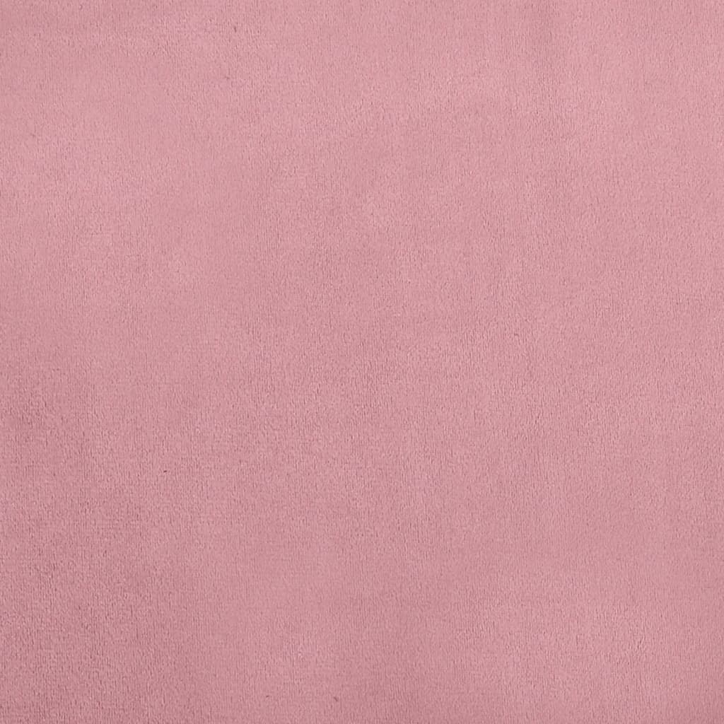 vidaXL Hondenmand 100x50x21 cm fluweel roze