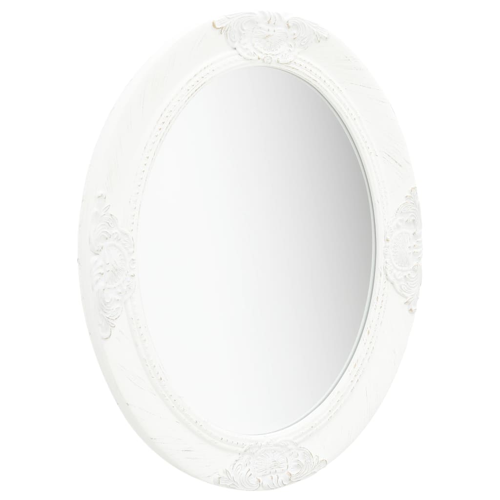 vidaXL Wandspiegel barok stijl 50x60 cm wit