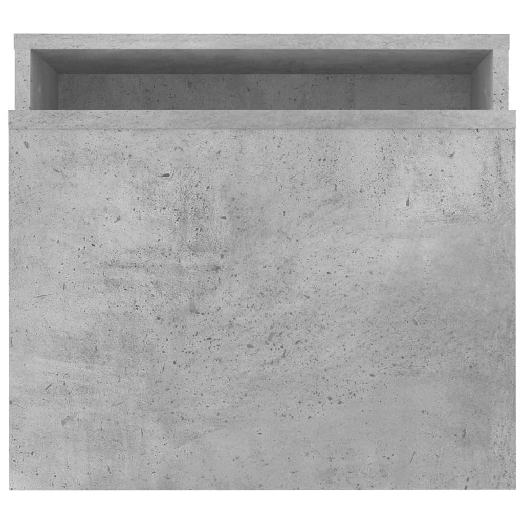 vidaXL Salontafelset 100x48x40 cm bewerkt hout betongrijs