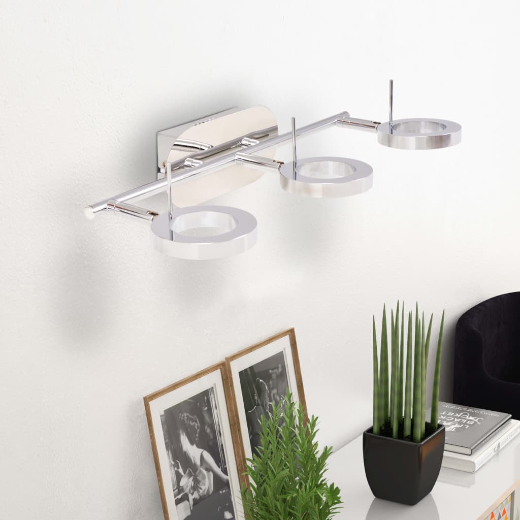 vidaXL LED-wand/plafondlamp met 3 lampen warm wit