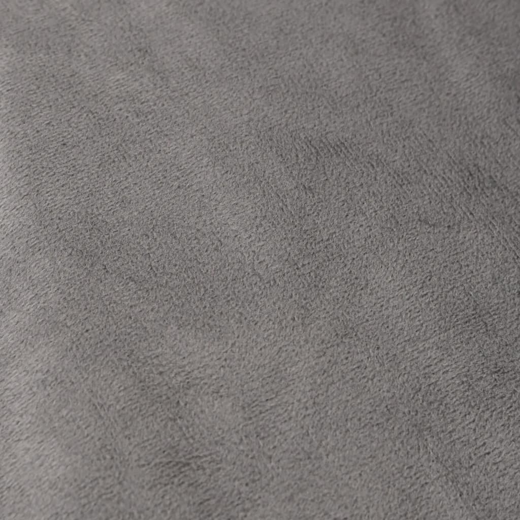 vidaXL Verzwaringsdeken met hoes 155x220 cm 7 kg stof grijs