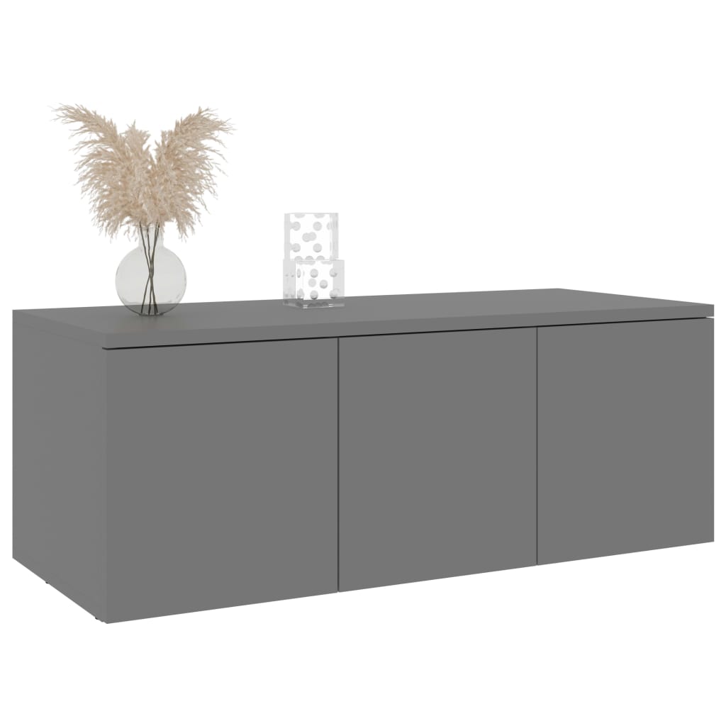 vidaXL Tv-meubel 80x34x30 cm spaanplaat grijs
