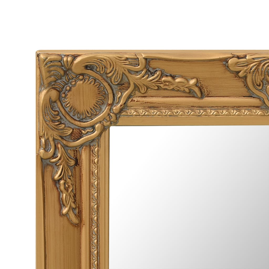vidaXL Wandspiegel barok stijl 50x40 cm goudkleurig