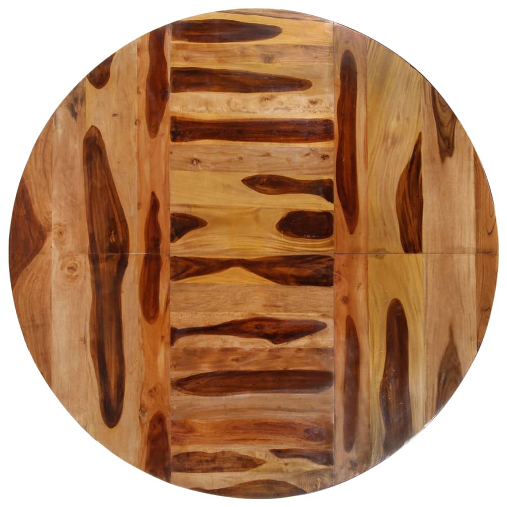 vidaXL Eettafel rond 175x75 cm acaciahout met honingkleurige afwerking