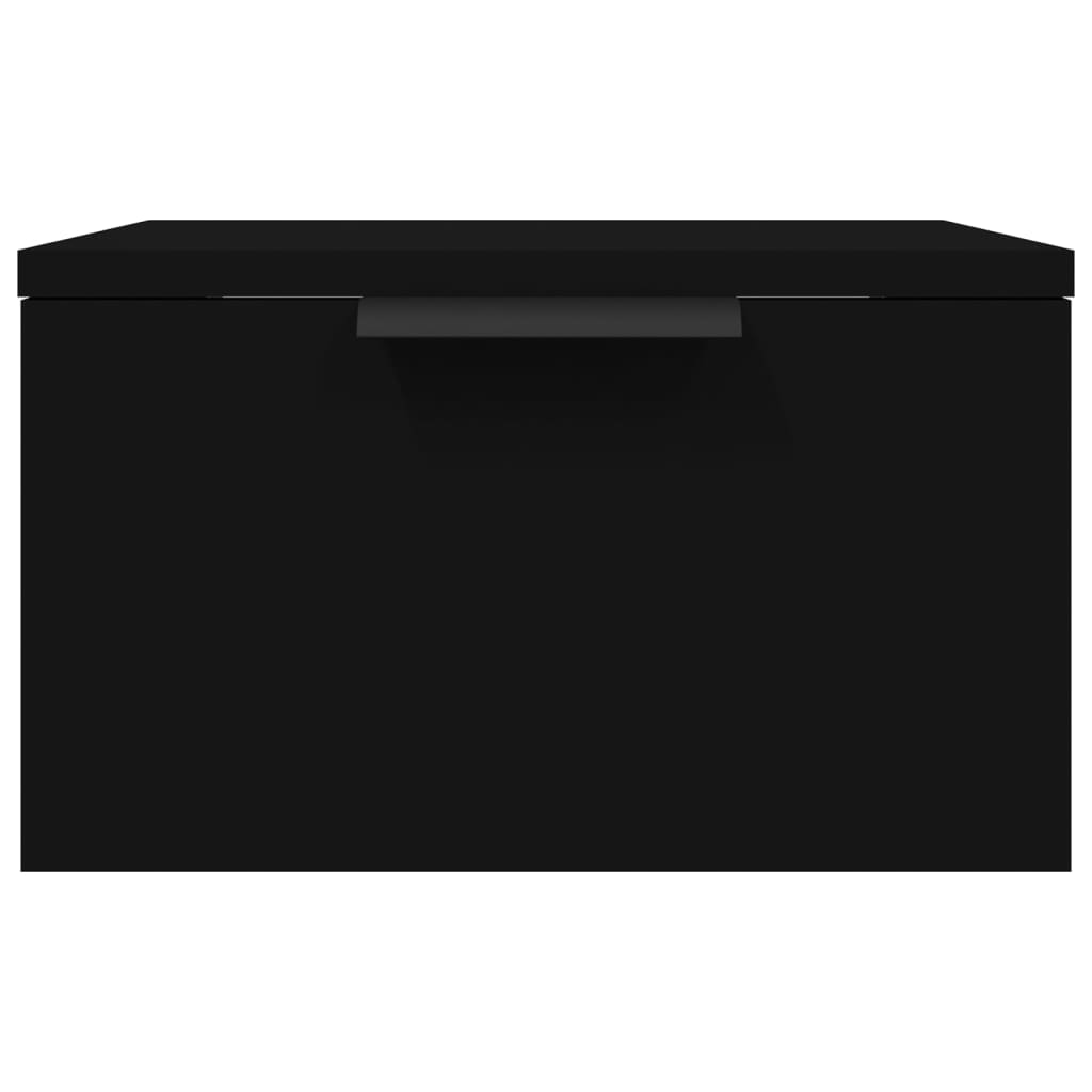 vidaXL Nachtkastje wandgemonteerd 34x30x20 cm zwart