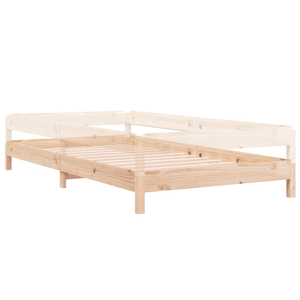 vidaXL Bed stapelbaar 90x200 cm massief grenenhout