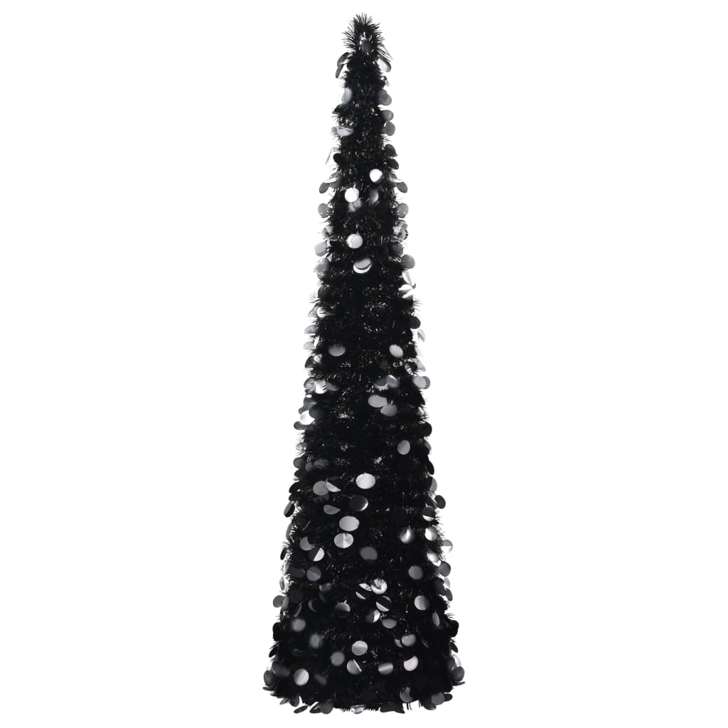 vidaXL Kunstkerstboom pop-up 150 cm PET zwart