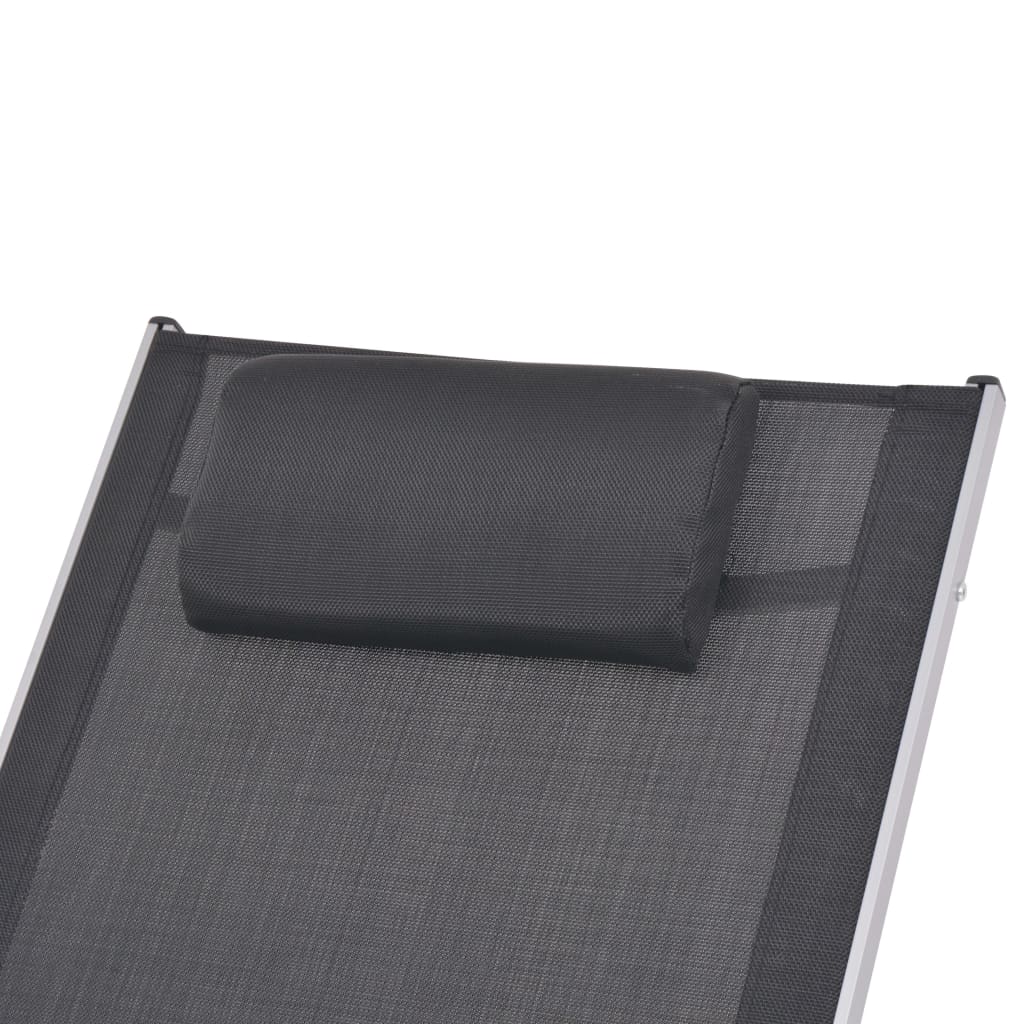 vidaXL Tuinschommelstoel aluminium en textileen