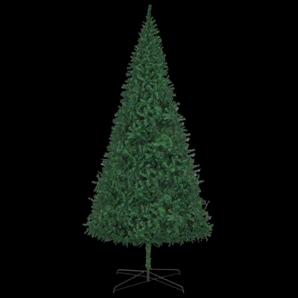 vidaXL Kunstkerstboom met verlichting en kerstballen 400 cm groen
