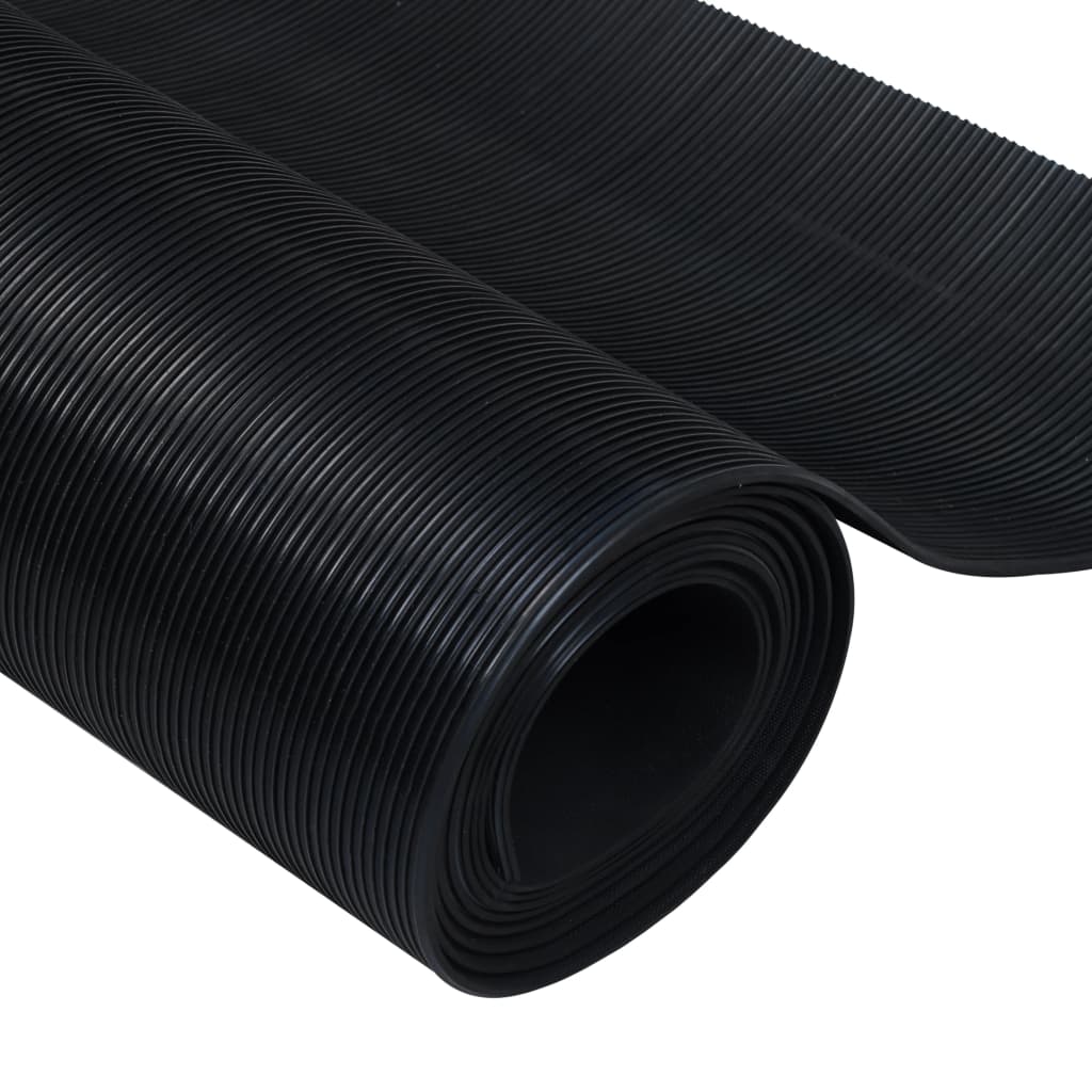vidaXL Vloermat anti-slip 3 mm 1,5x4 m rubber fijne ribbel