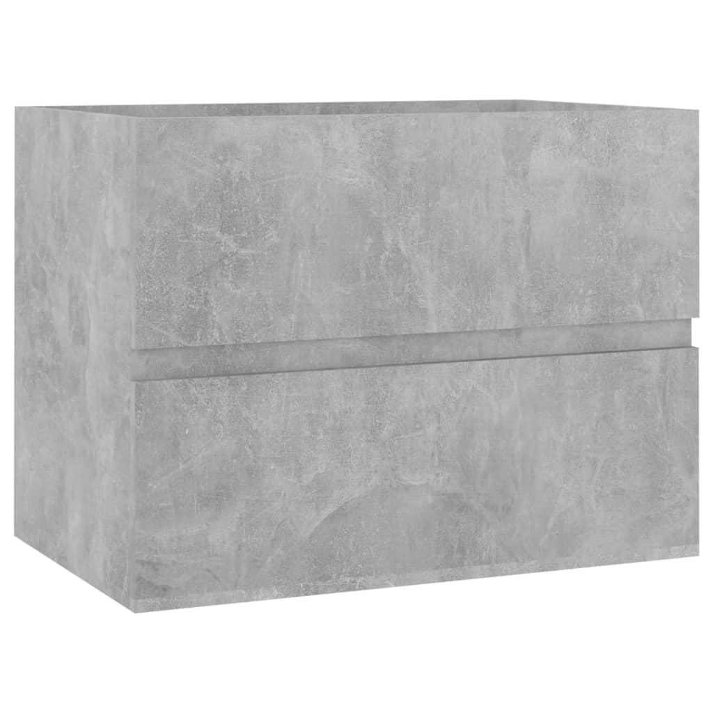 vidaXL Wastafelkast 60x38,5x45 cm bewerkt hout betongrijs