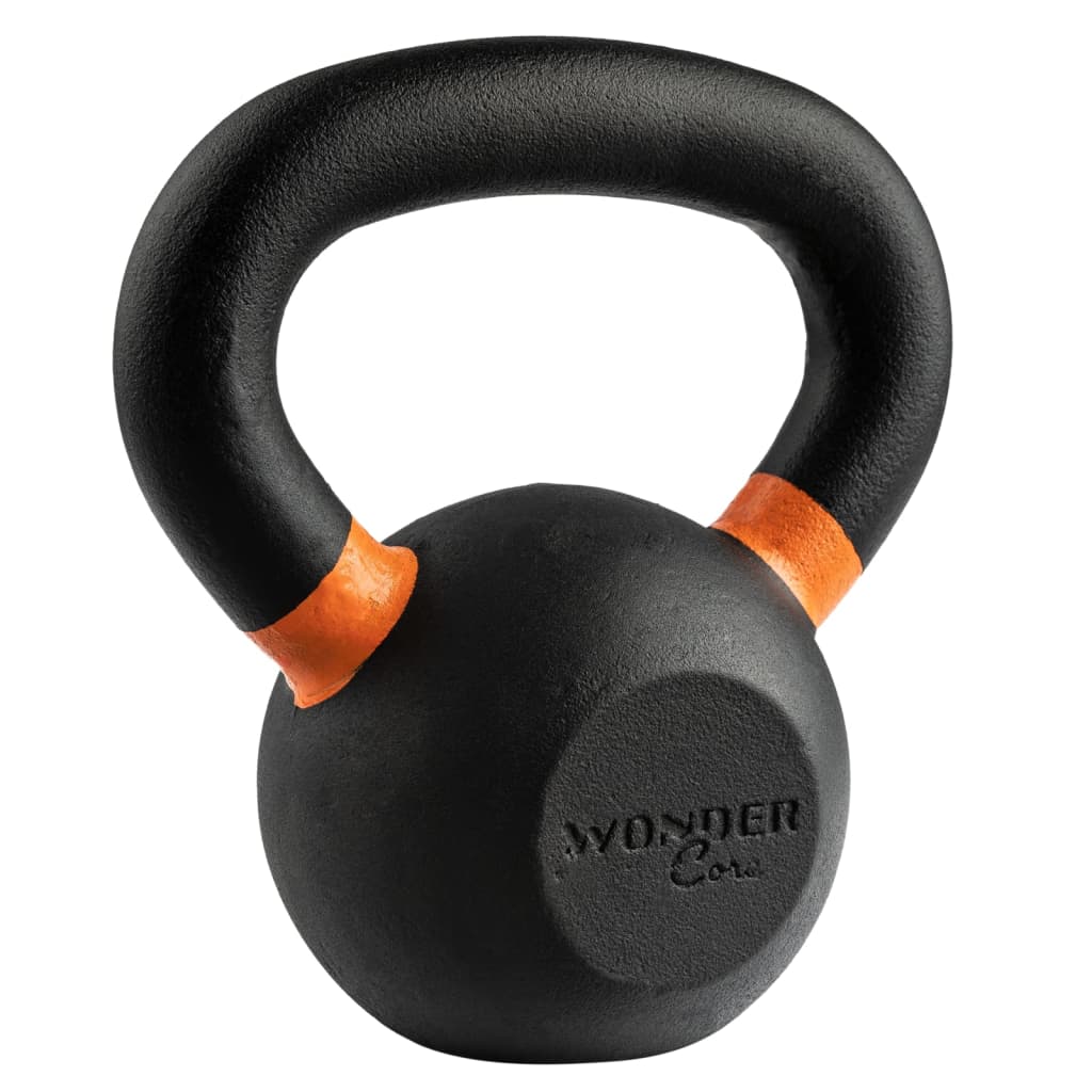Wonder Core Kettlebell Power Coating 6 kg zwart en oranje