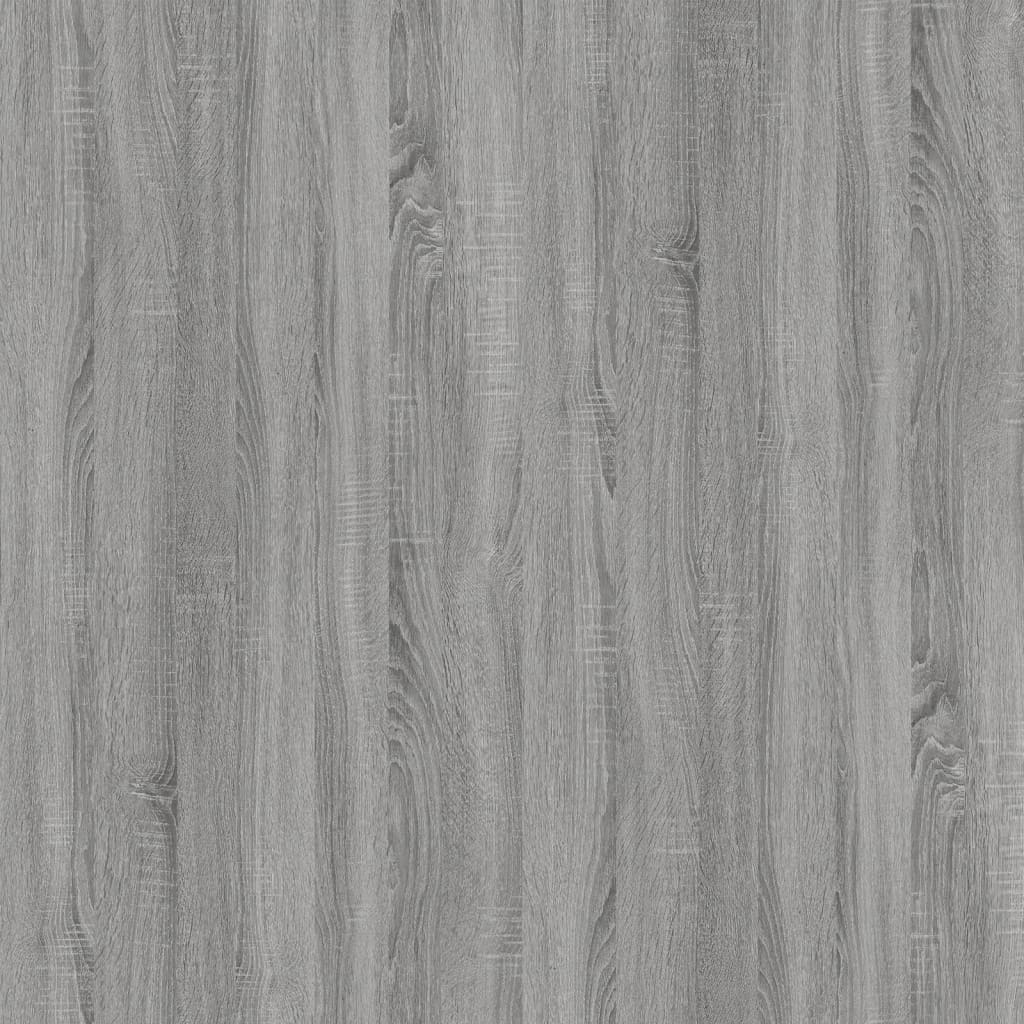 vidaXL Dressoir 100x33x59,5 cm bewerkt hout grijs sonoma eikenkleurig