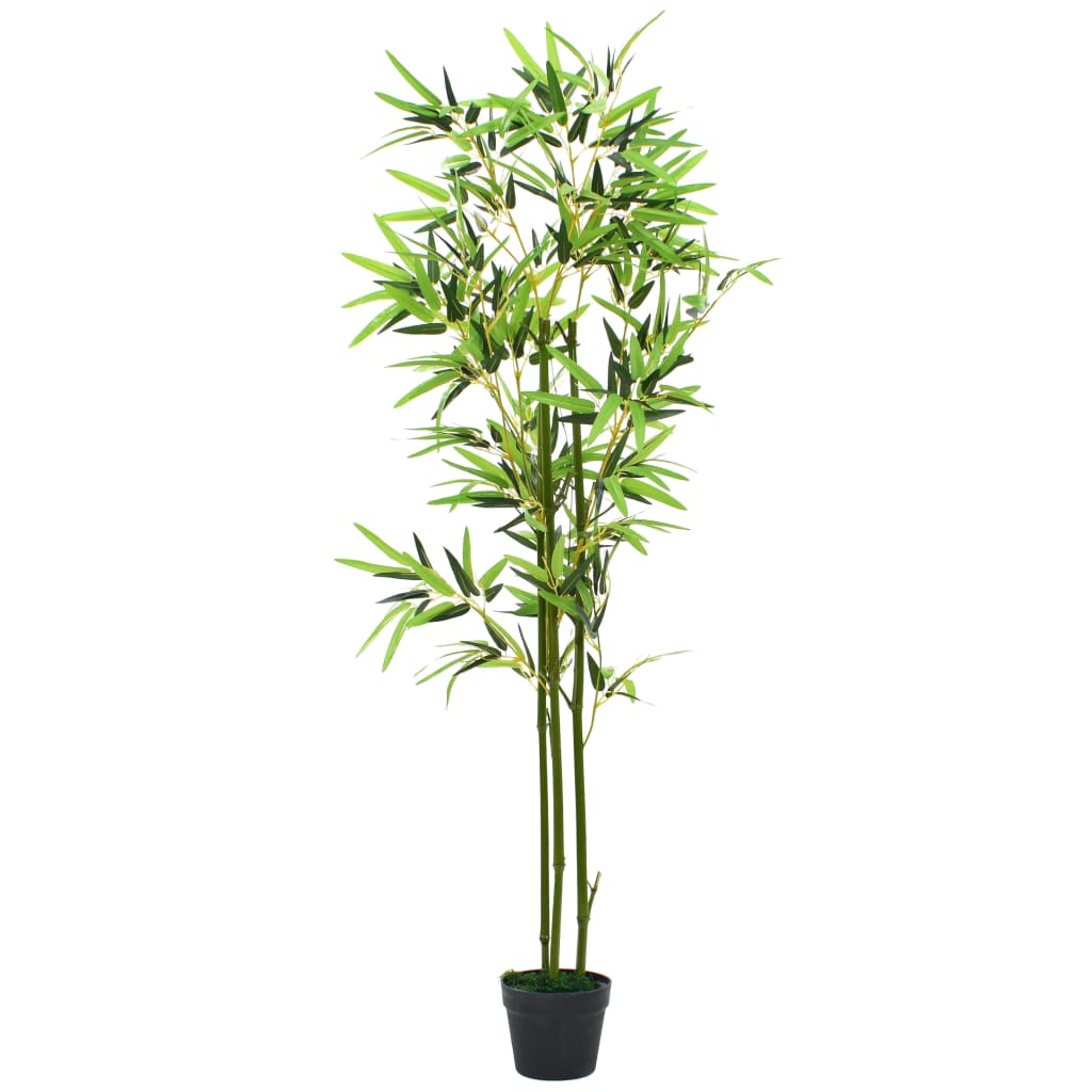 vidaXL Kunst bamboe plant met pot 150 cm groen