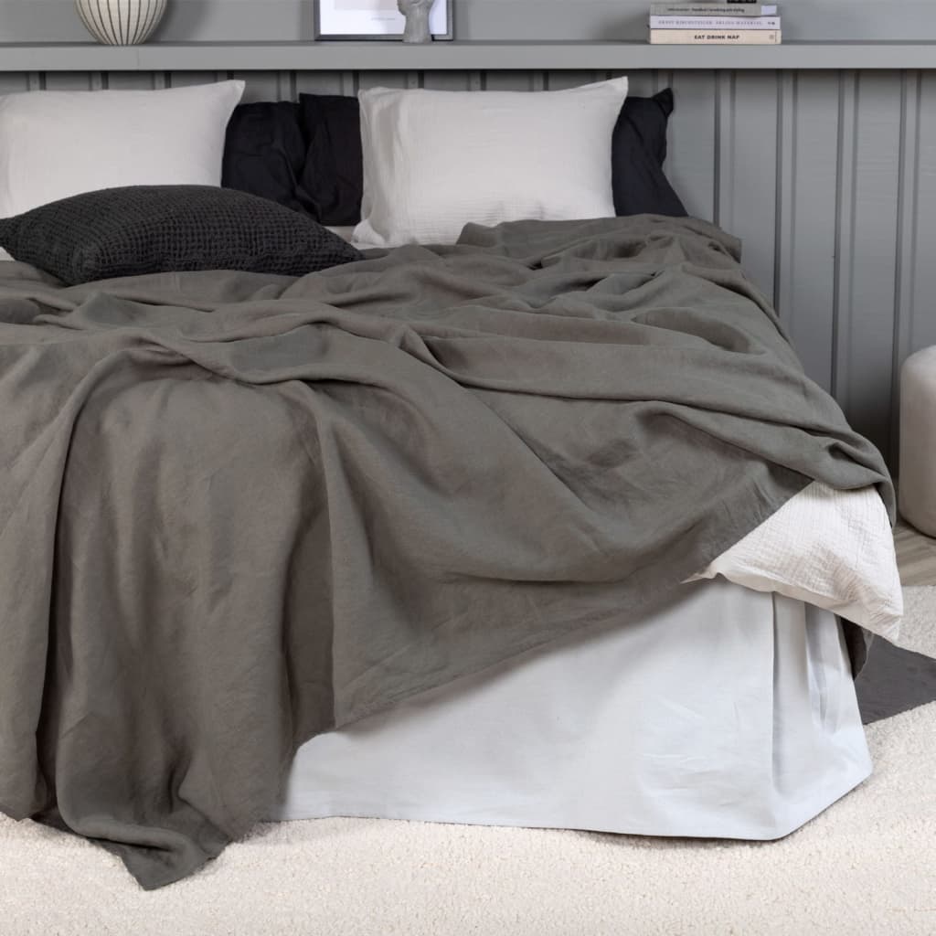 Venture Home Bedsprei Milo 260x260 cm polyester grijs