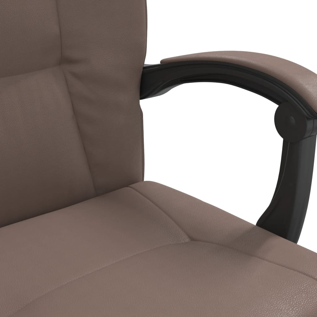 vidaXL Kantoorstoel verstelbaar kunstleer bruin