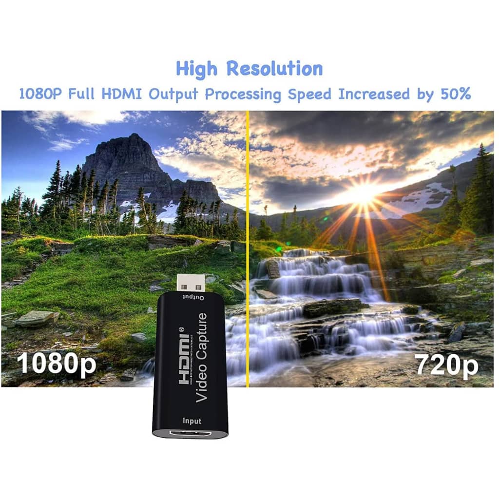 Videorecorder 1080p HD USB2.0 HDMI - Zwart