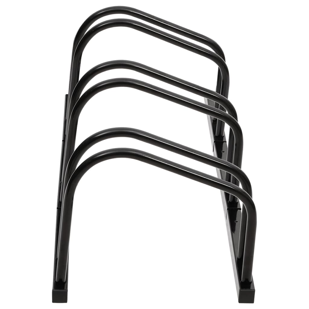 vidaXL Fietsenrek voor 3 fietsen staal zwart