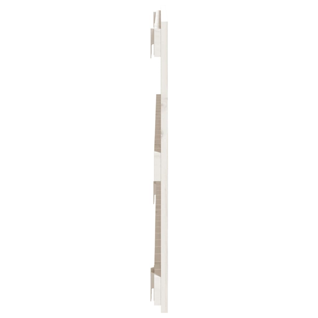 vidaXL Wandhoofdbord 95,5x3x60 cm massief grenenhout wit