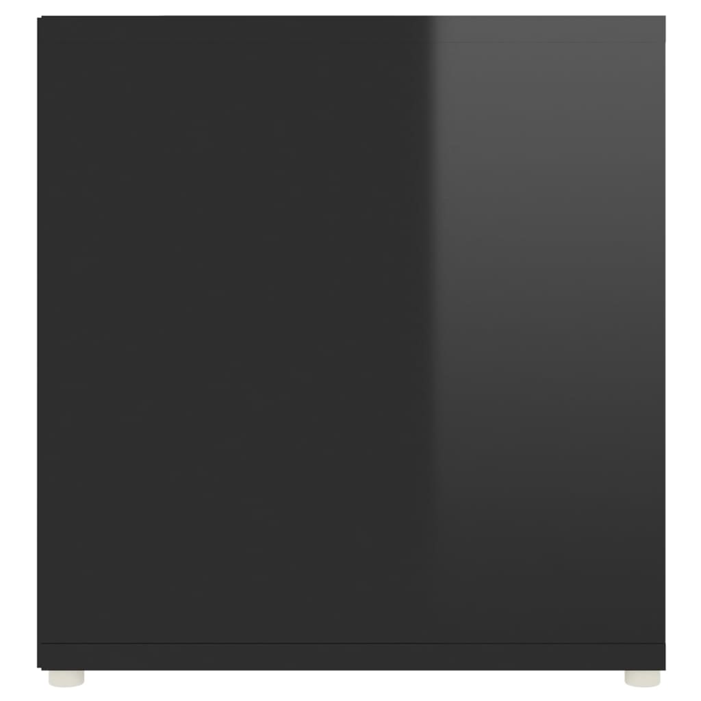 vidaXL Tv-meubel 107x35x37 cm spaanplaat hoogglans zwart