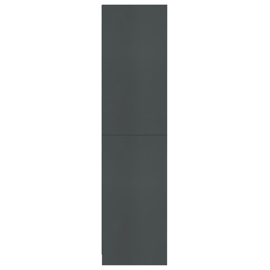 vidaXL Kledingkast 100x50x200 cm bewerkt hout grijs