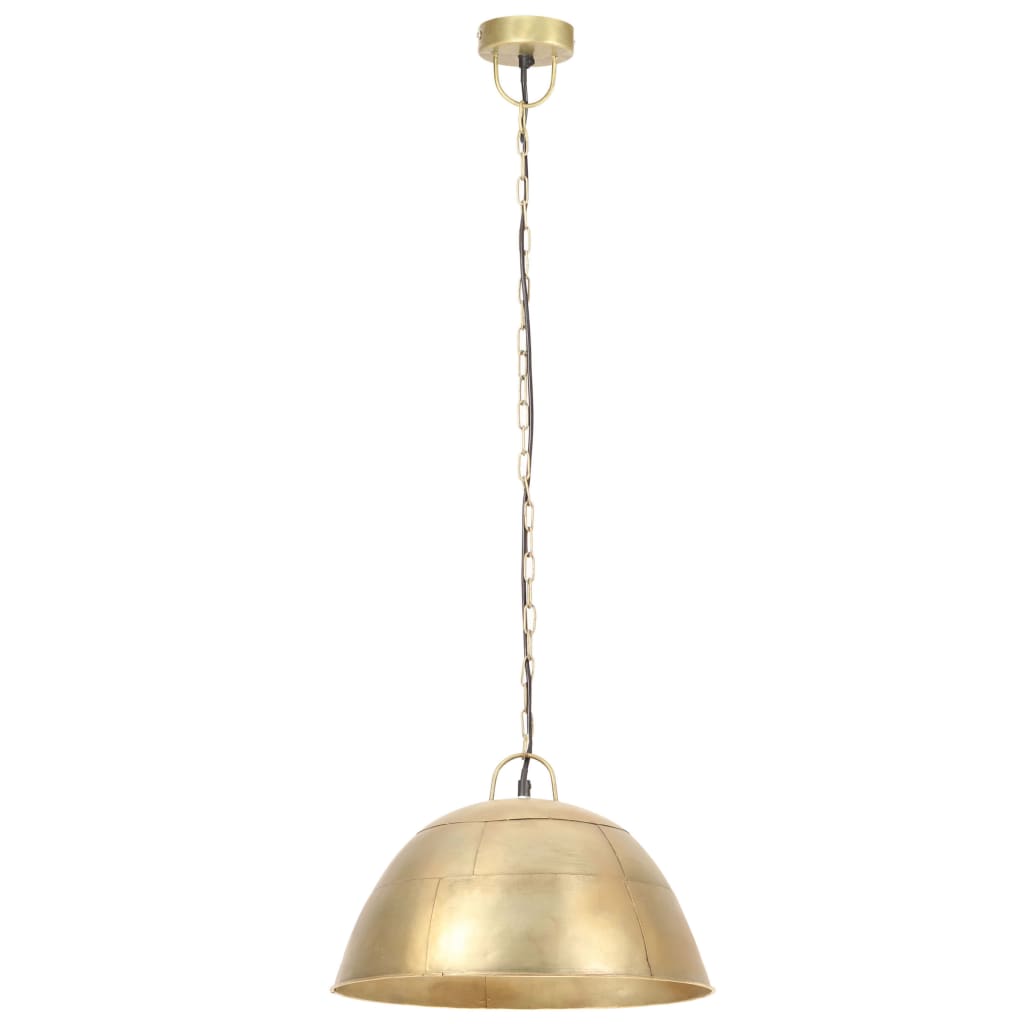 vidaXL Hanglamp industrieel vintage rond 25 W E27 41 cm messingkleurig