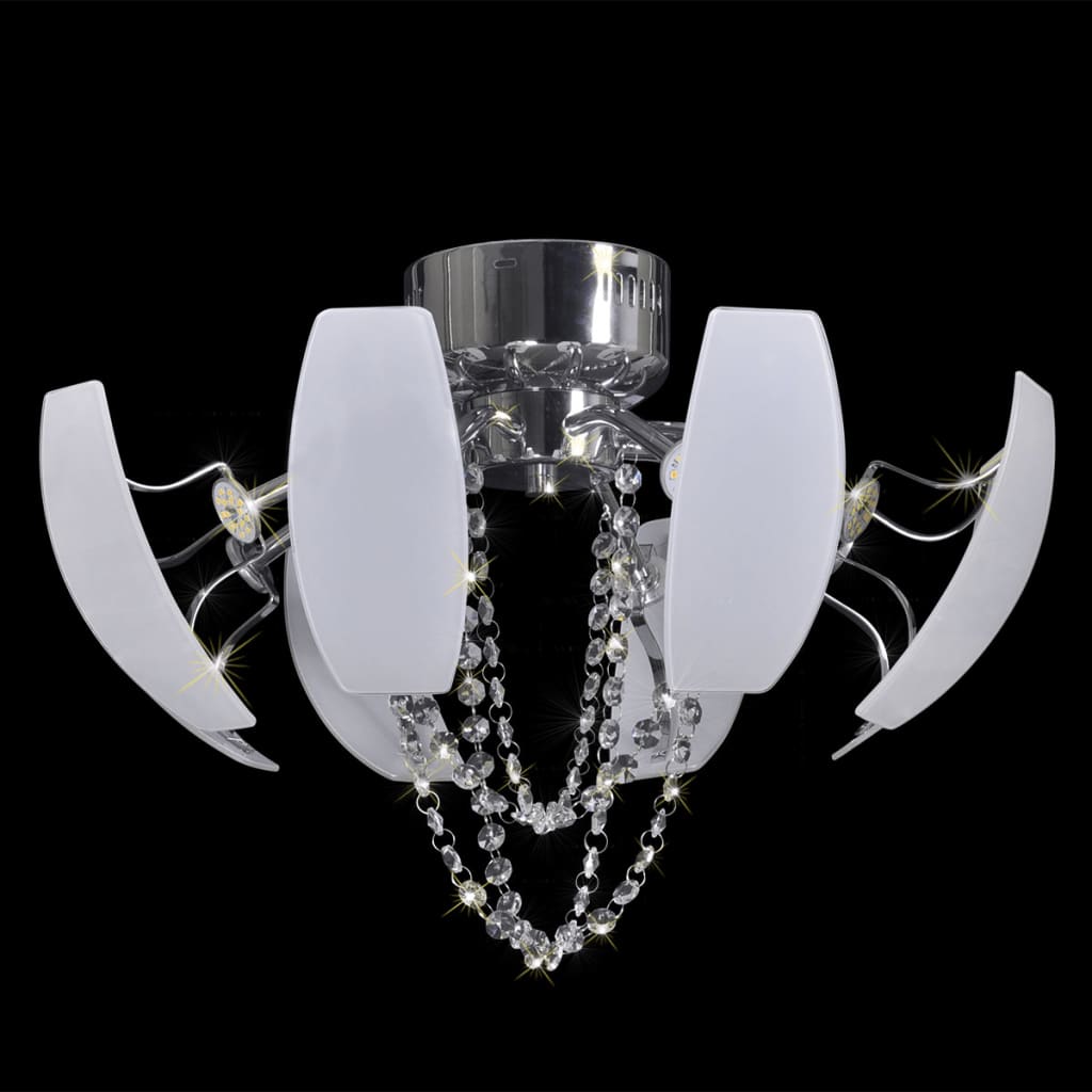 LED Plafondlamp met kristallen kroonluchter, 52 cm Diameter