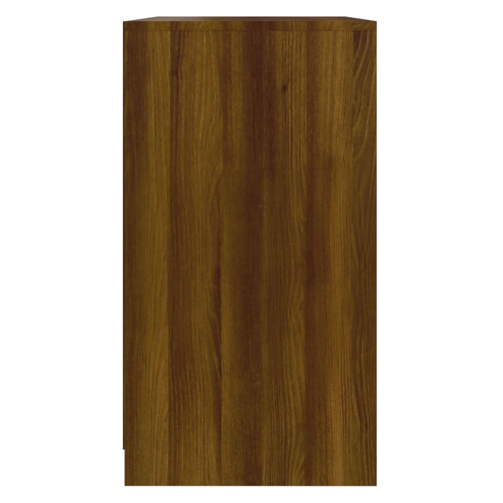 vidaXL Dressoir 70x40,5x75 cm bewerkt hout bruin eikenkleur