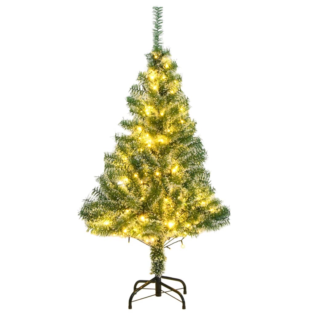 vidaXL Kunstkerstboom 150 LED's en sneeuw 120 cm