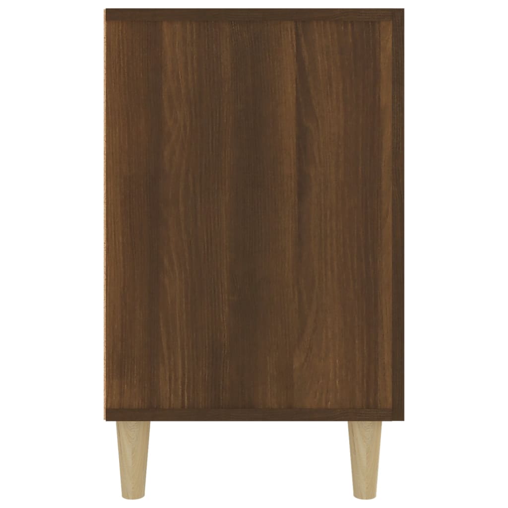 vidaXL Dressoir 100x36x60 cm bewerkt hout bruin eikenkleur