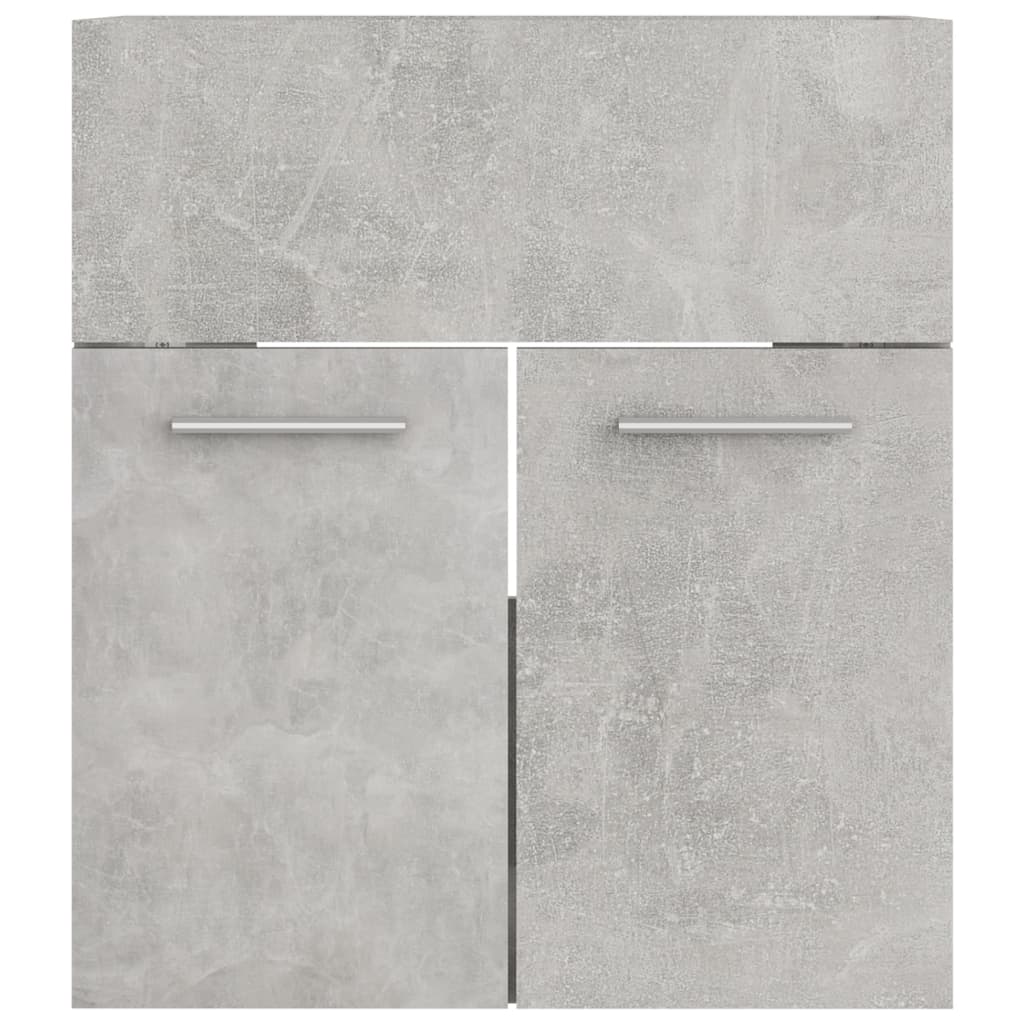 vidaXL Wastafelkast 41x38,5x46 cm spaanplaat betongrijs
