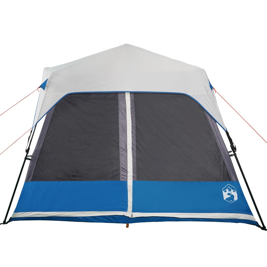 vidaXL Tent 9-persoons waterdicht met LED lichtblauw